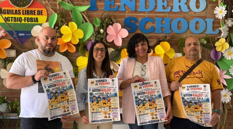 El CEIP Joaquín Tendero acoge la presentación del Torneo de Verano de Fútbol Sala Infantil en homenaje a “Baldo”