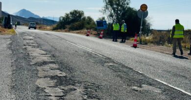 Comienzan las obras de mejora de la carretera que une Mazarrón con Lorca con una inversión superior a 1,2 millones