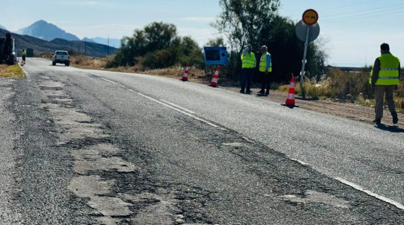 Comienzan las obras de mejora de la carretera que une Mazarrón con Lorca con una inversión superior a 1,2 millones