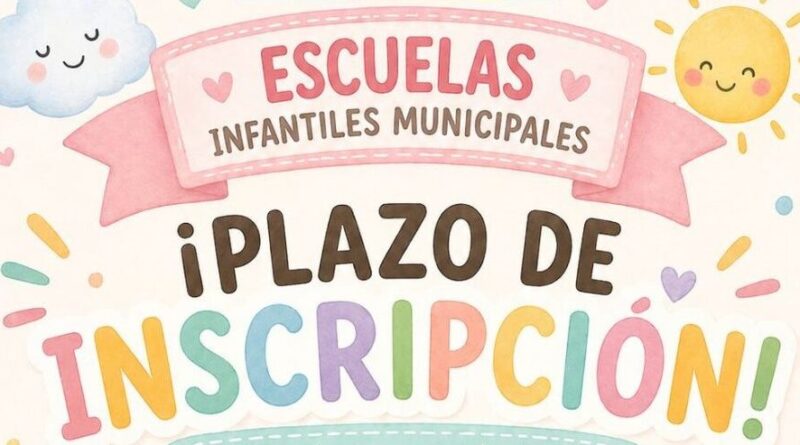 Las Escuelas Infantiles Municipales de Puerto Lumbreras abren el plazo de inscripción para el curso 2026/2027 con 409 plazas