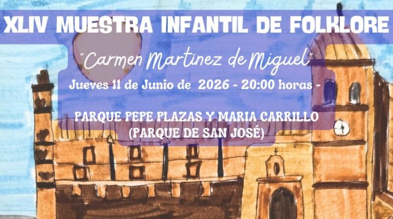 El folclore sale a la calle: la XLVI Muestra Infantil “Carmen Martínez de Miguel” llenará de tradición el Parque de San José