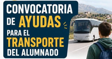 Abierto el plazo para solicitar las ayudas al transporte para alumnos de Bachillerato y Ciclos Formativos residentes en las pedanías de Lorca