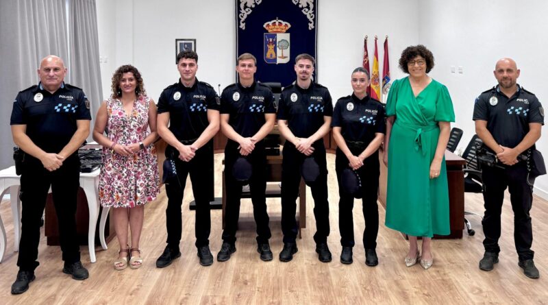 Puerto Lumbreras incorpora cuatro nuevos agentes a la plantilla de Policía Local