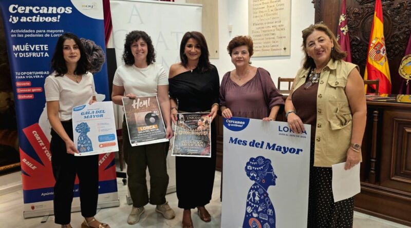 La gala del mayor reúne el próximo miércoles, 30 de septiembre, en Lorca a cerca de 3.000 personas mayores en una tarde de reconocimientos, música y entretenimiento