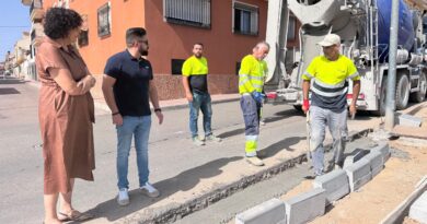 La Concejalía de Obras Públicas mejora las calles Fuente Álamo y Avenida de Almería de Puerto Lumbreras y Río Guadalquivir de La Estación