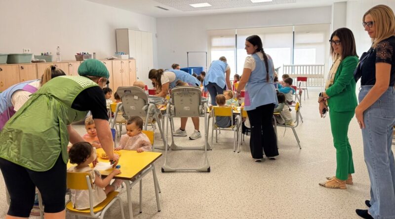 El servicio de comedor de la Escuela Infantil de San Antonio entra en funcionamiento para facilitar la conciliación de las familias lorquinas